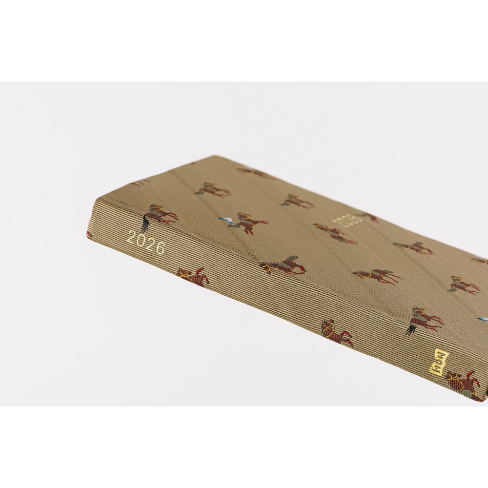 Hobonichi Techo HON A6 2026 - Bow & Tie: Galloping Horses Boston General Store