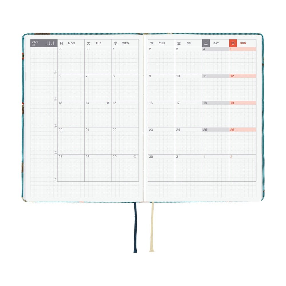 Hobonichi Techo HON A6 2026 - Bow & Tie: In the Forest Boston General Store