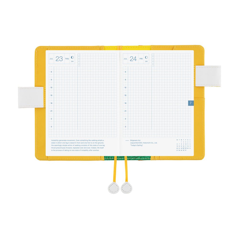 Hobonichi Techo Original A6 2026 - Book with Cover - 100%ORANGE: Squirrel Squadron Boston General Store