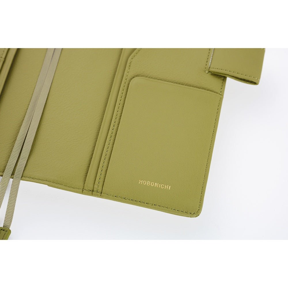 Hobonichi Techo Original A6 2026 - Book with Cover - Leather: Sage Green Boston General Store