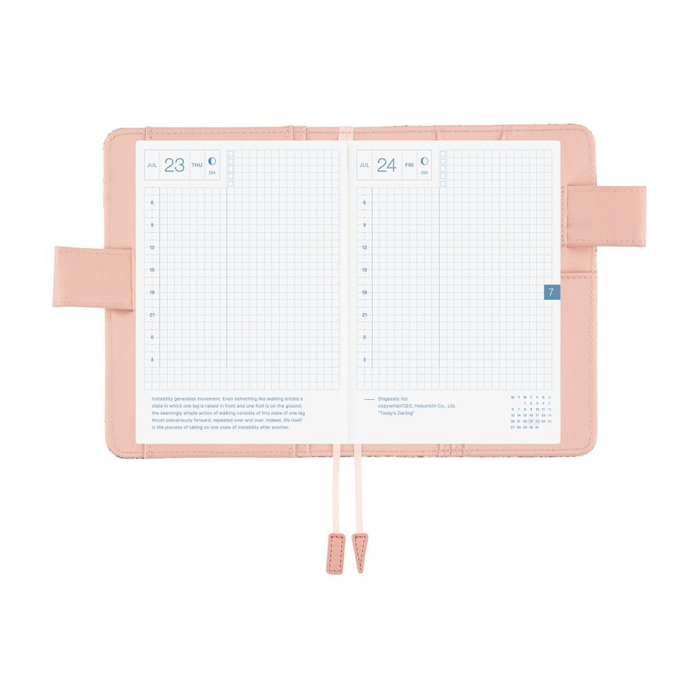 Hobonichi Techo Original A6 2026 - Book with Cover - Liberty Fabrics: Sasha Kiora Boston General Store