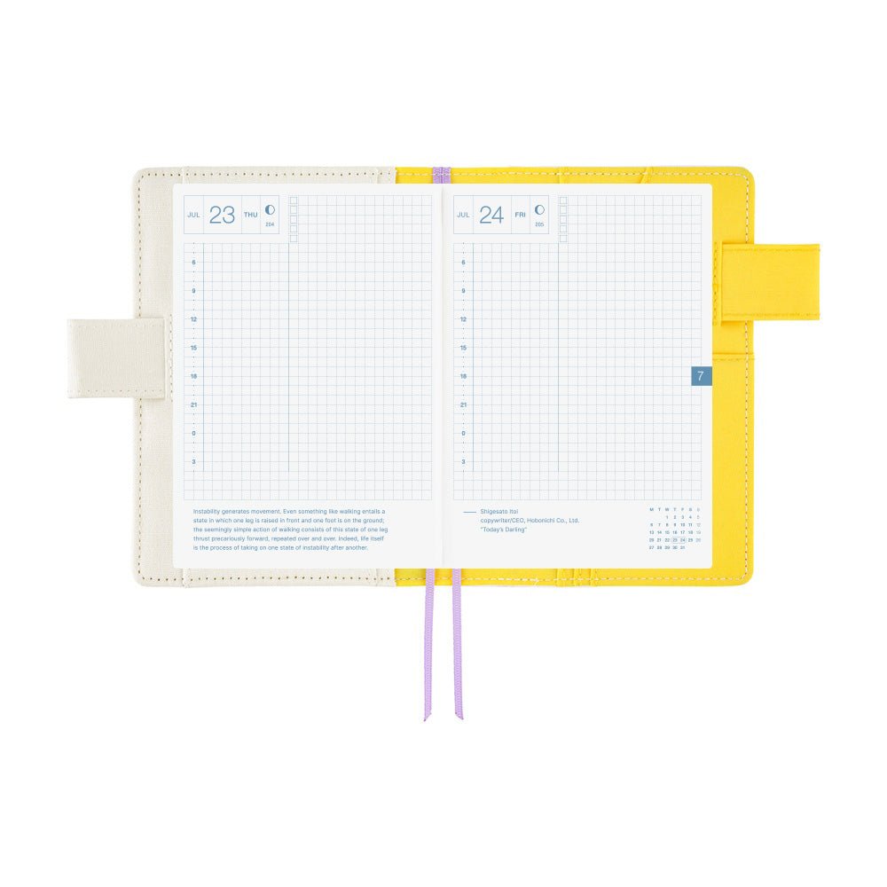 Hobonichi Techo Original A6 2026 - Book with Cover - Yuichi Inoue: Hana (Flower) Boston General Store