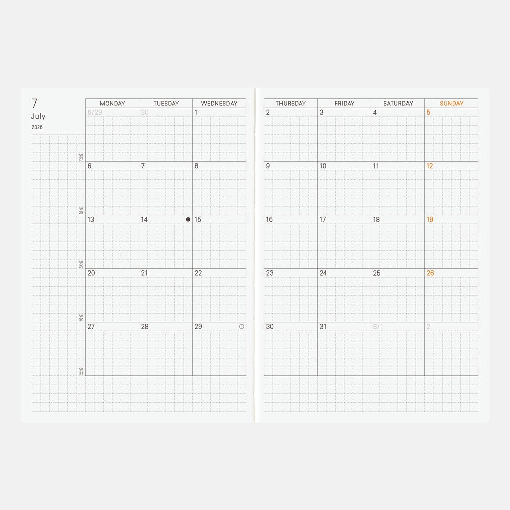 Hobonichi Techo Planner A6 - 2026 Boston General Store