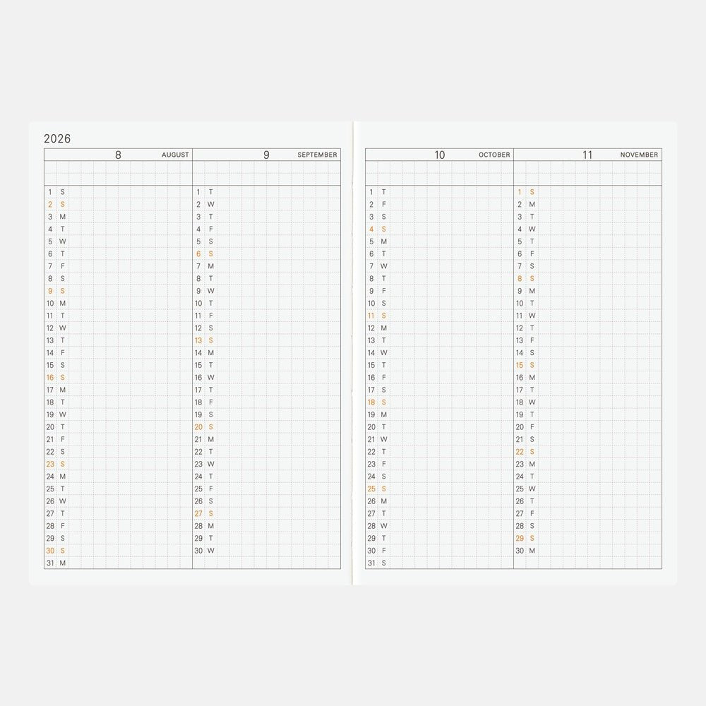 Hobonichi Techo Planner A6 - 2026 Boston General Store