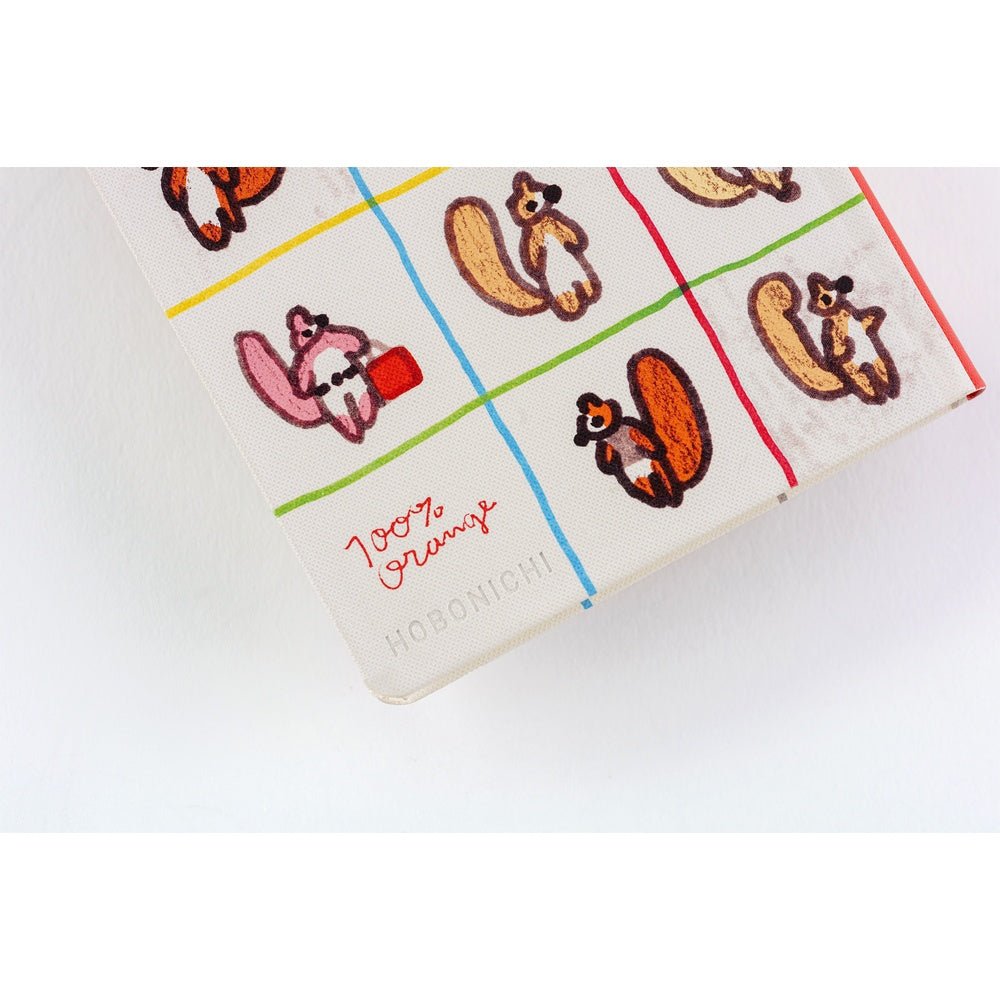 Hobonichi Techo Weeks 2026 - 100%ORANGE: Squirrel’s Moving Day Boston General Store