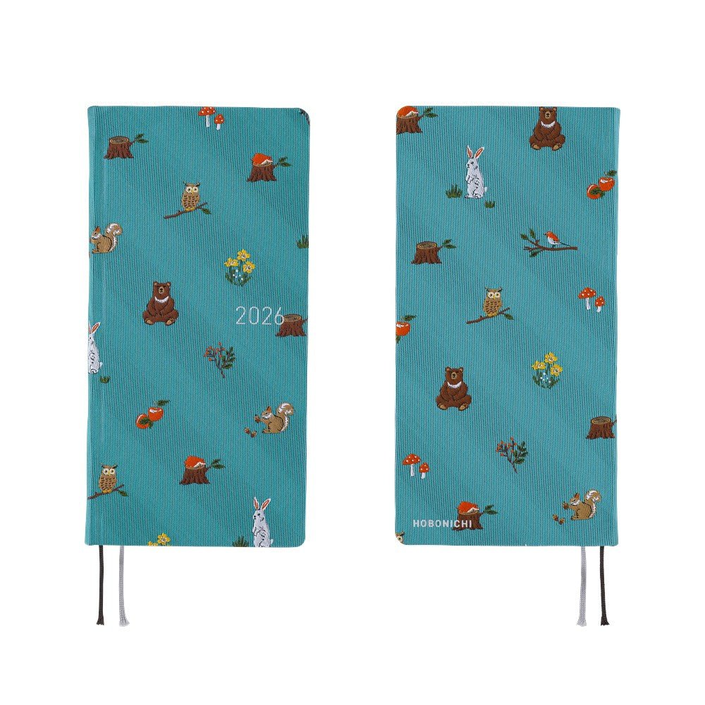 Hobonichi Techo Weeks 2026 - Bow & Tie: In the Forest Boston General Store