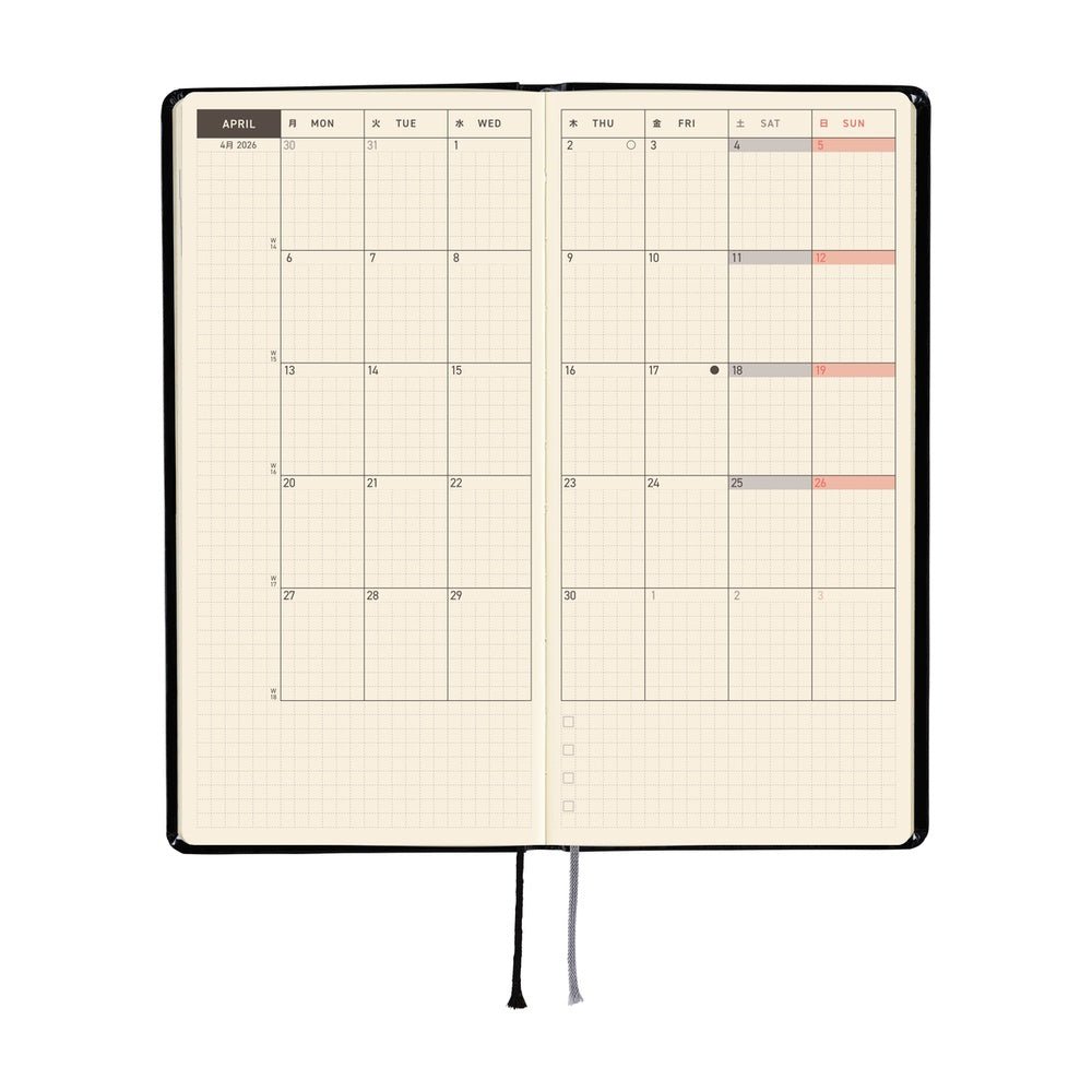 Hobonichi Techo Weeks 2026 - Yumi Kitagishi: White Cat’s Daily Life Boston General Store