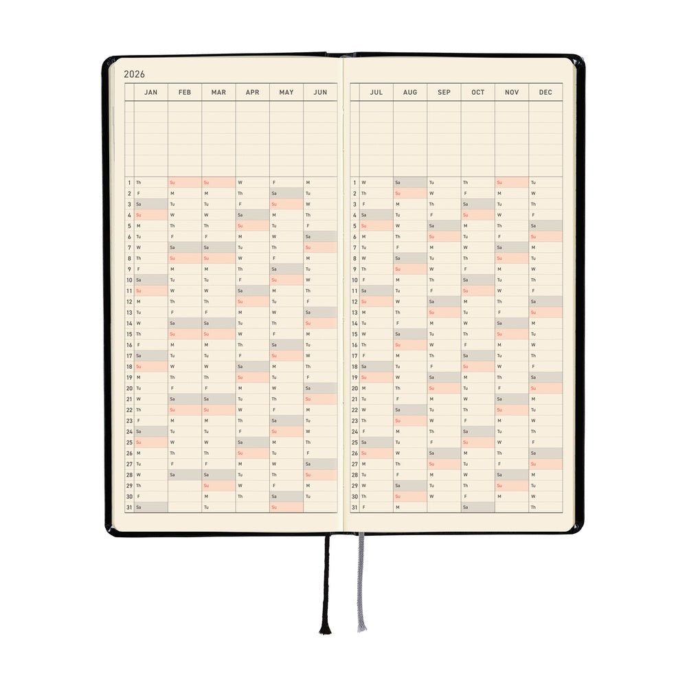 Hobonichi Techo Weeks 2026 - Yumi Kitagishi: White Cat’s Daily Life Boston General Store