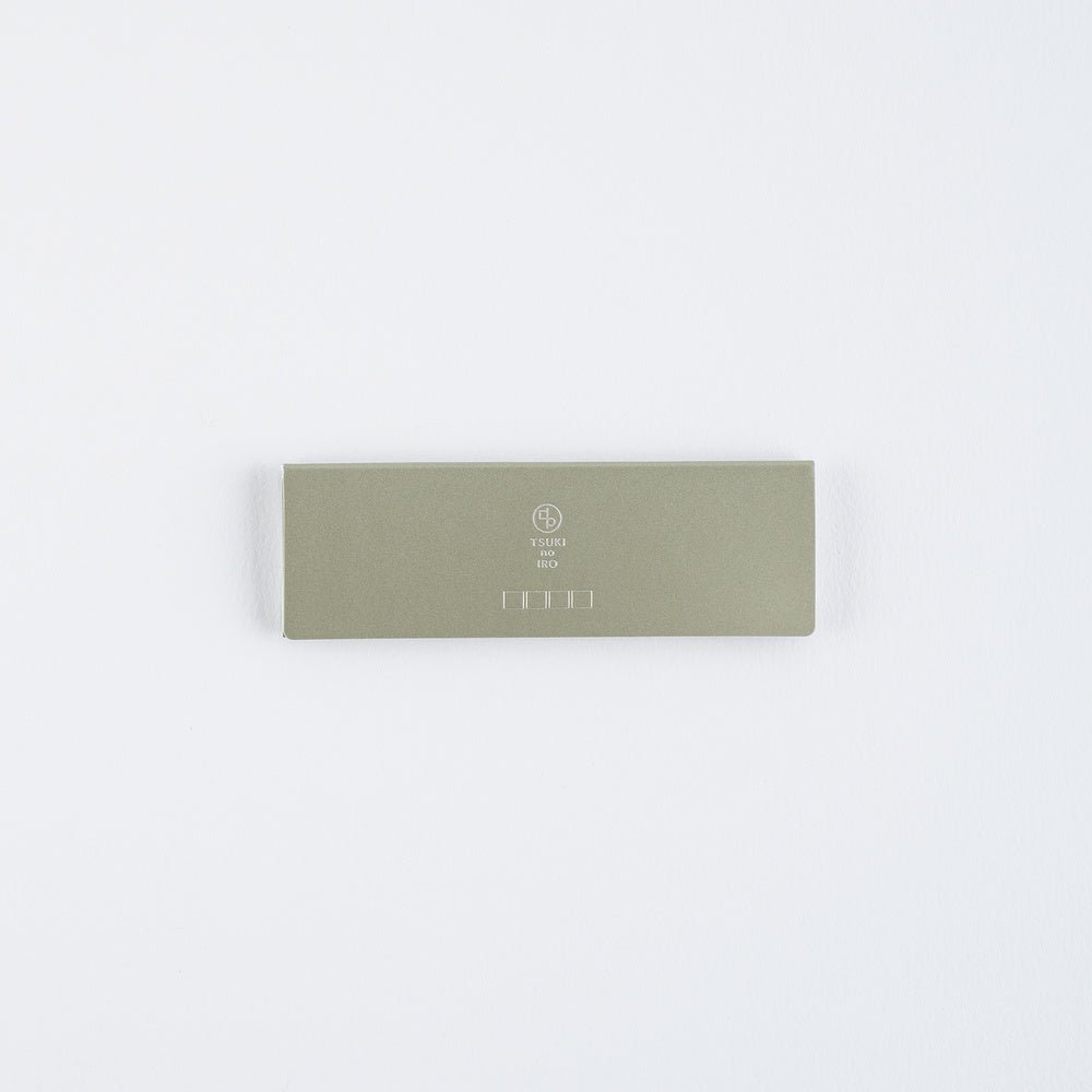 Gray TSUKI no IRO case for translucent tile sticky notes on white background