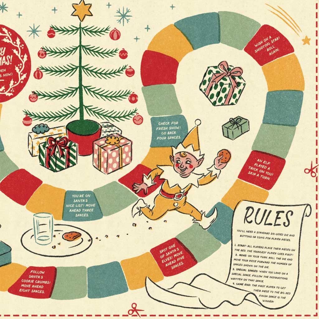 Holiday Board Game Gift Bag Boston General Store