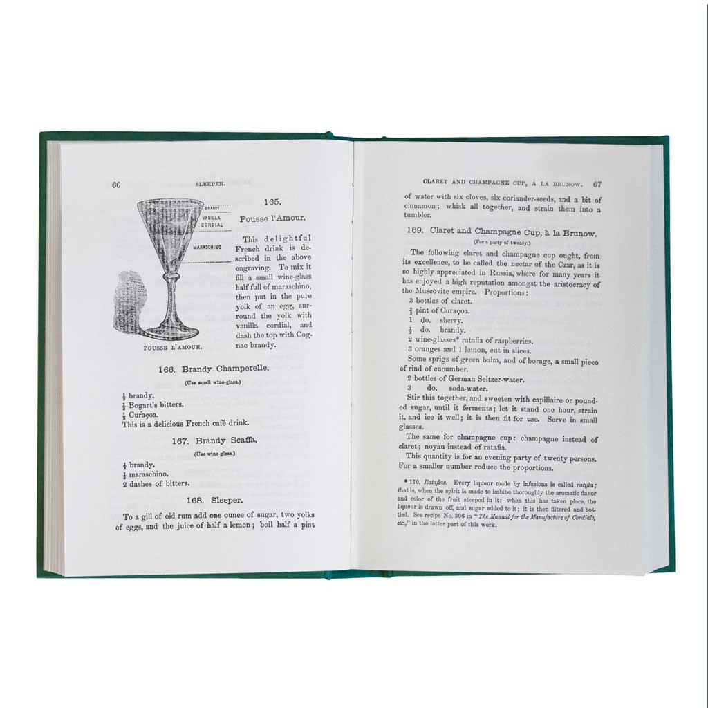 Open book with text and illustrations on a white background