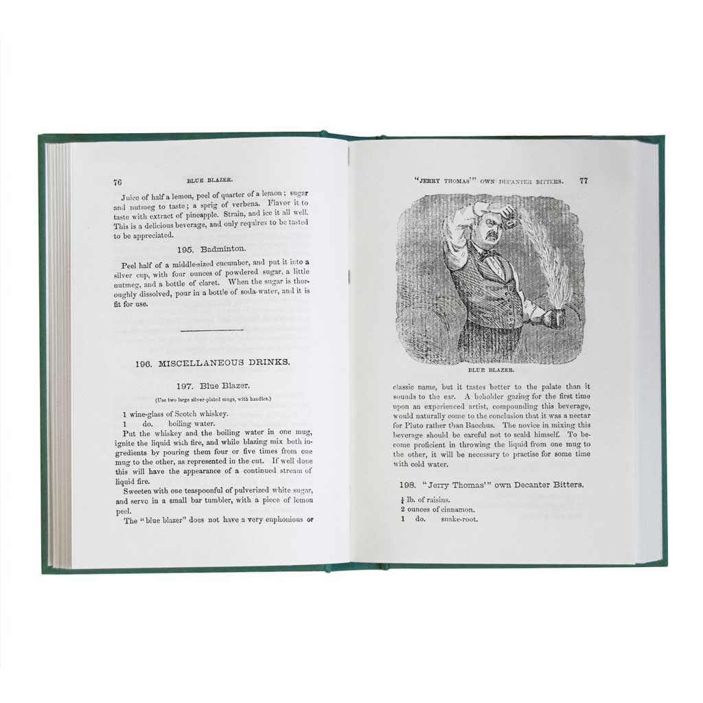 Open book with text and a illustration of a man on a white background