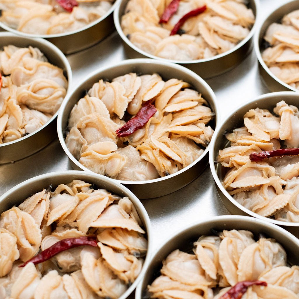 Island Creek Littleneck Clams w/ Confit Garlic, Chili, and Olive Oil Boston General Store