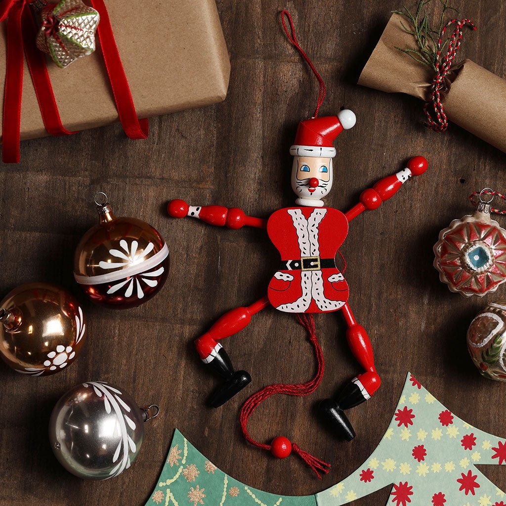 Jumping Jack Santa Ornament Boston General Store