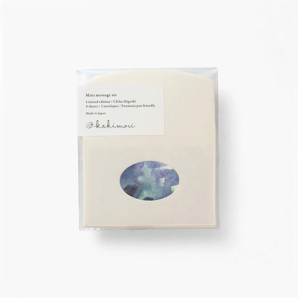 Packaged product with a watercolor design on a white background