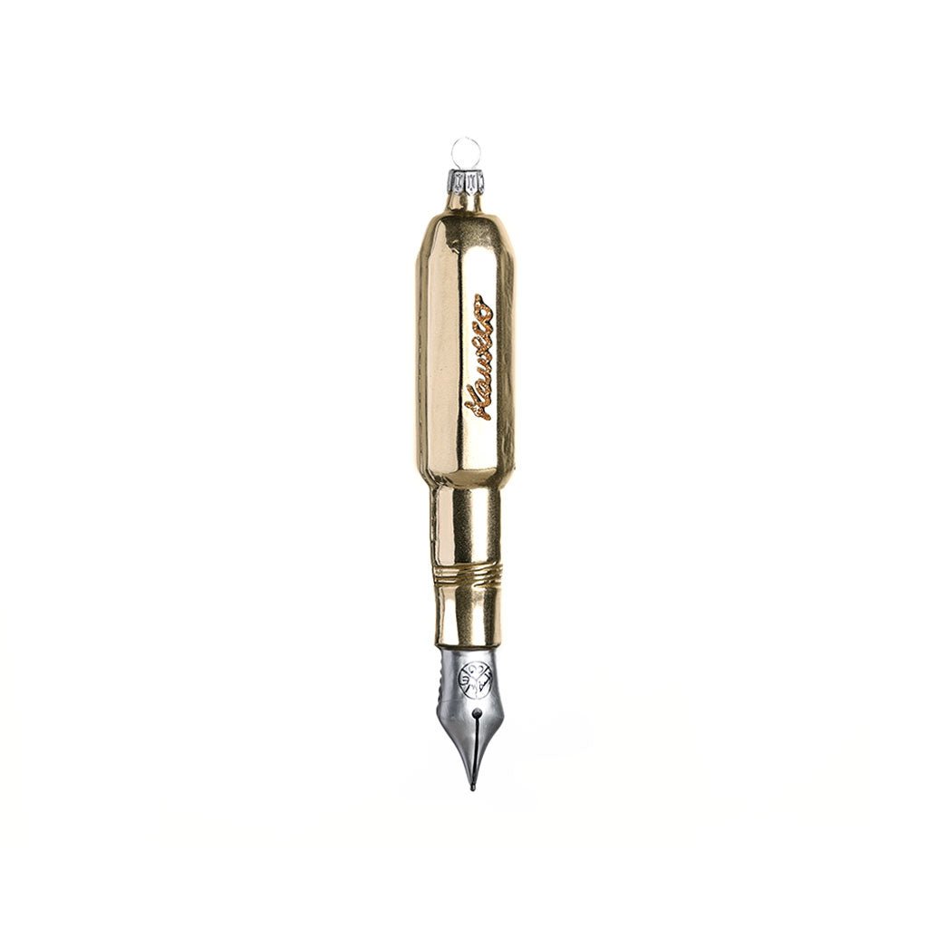 Kaweco Glass Fountain Pen Ornament - Gold Boston General Store