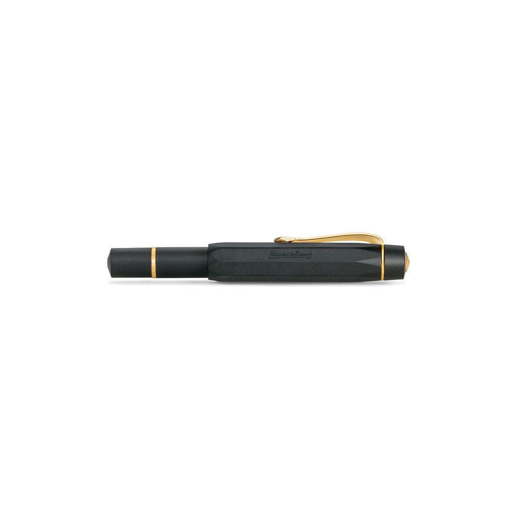 Kaweco Piston Sport AL Fountain Pen in Black/Gold Boston General Store