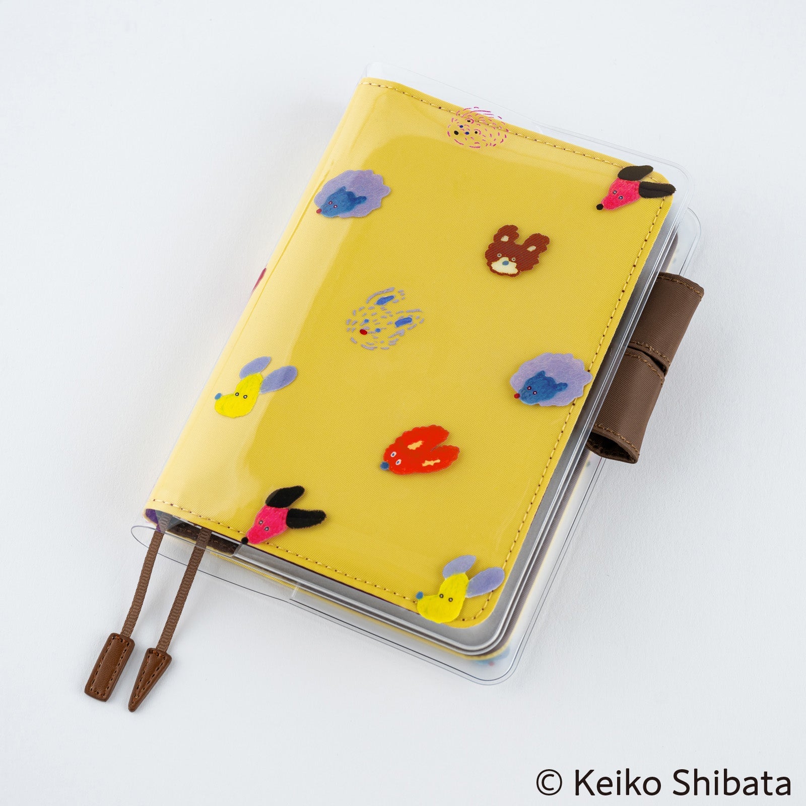 Keiko Shibata: Hobonichi Cover on Cover for A6 Size (Dog Ears Fluttering in the Wind) Boston General Store