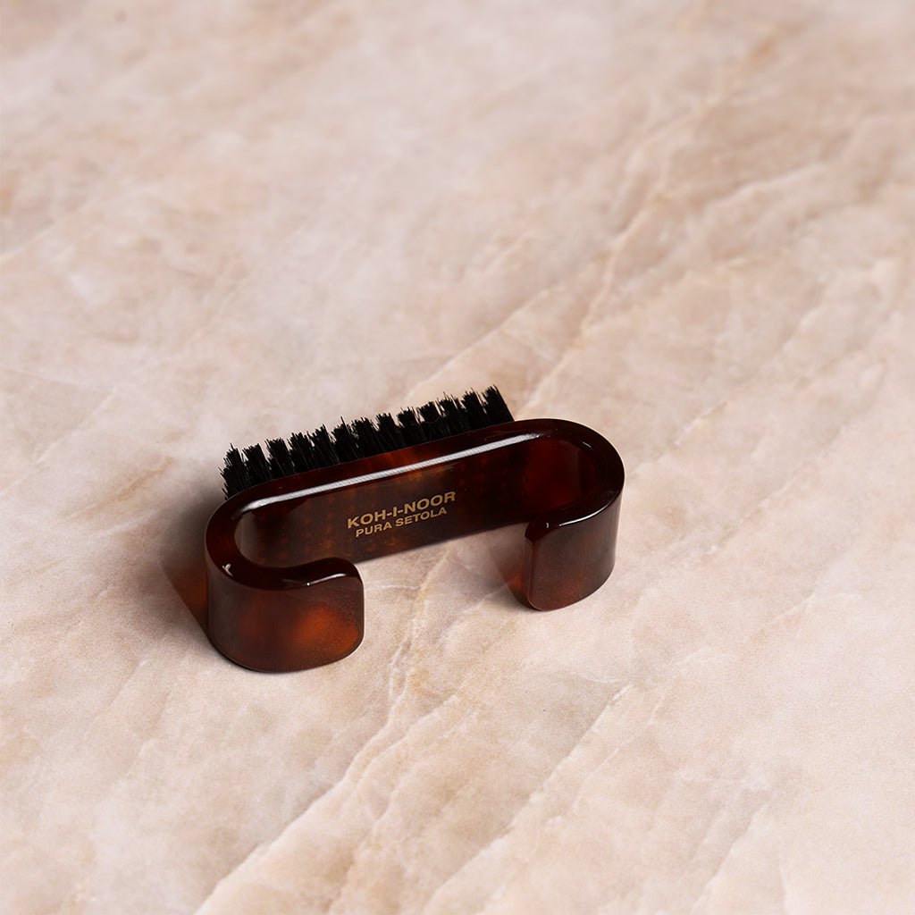 Koh - I - Noor Jaspè Nail Brush With Boar Bristles Boston General Store