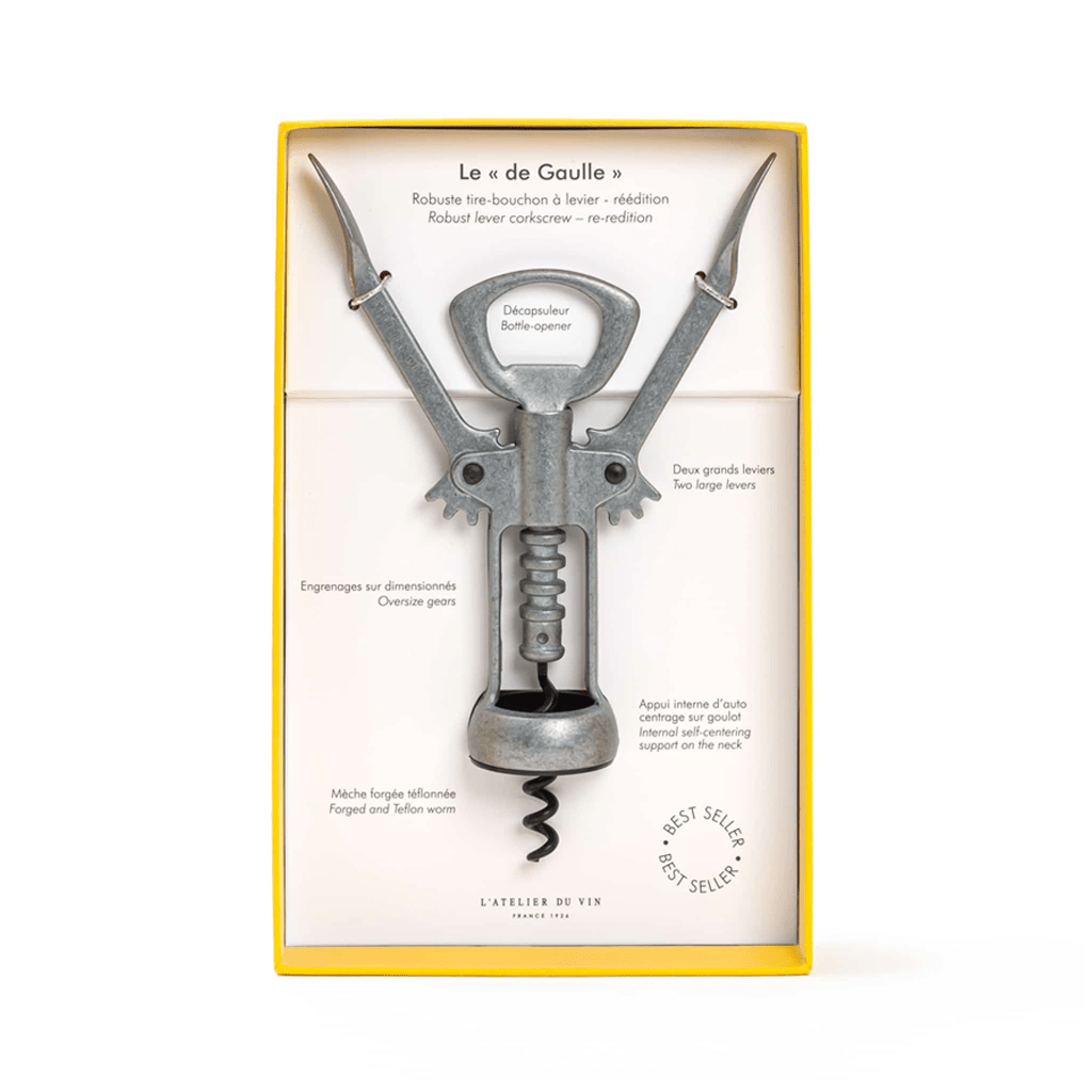 Le "de Gaulle" Winged Double - Lever Corkscrew Boston General Store