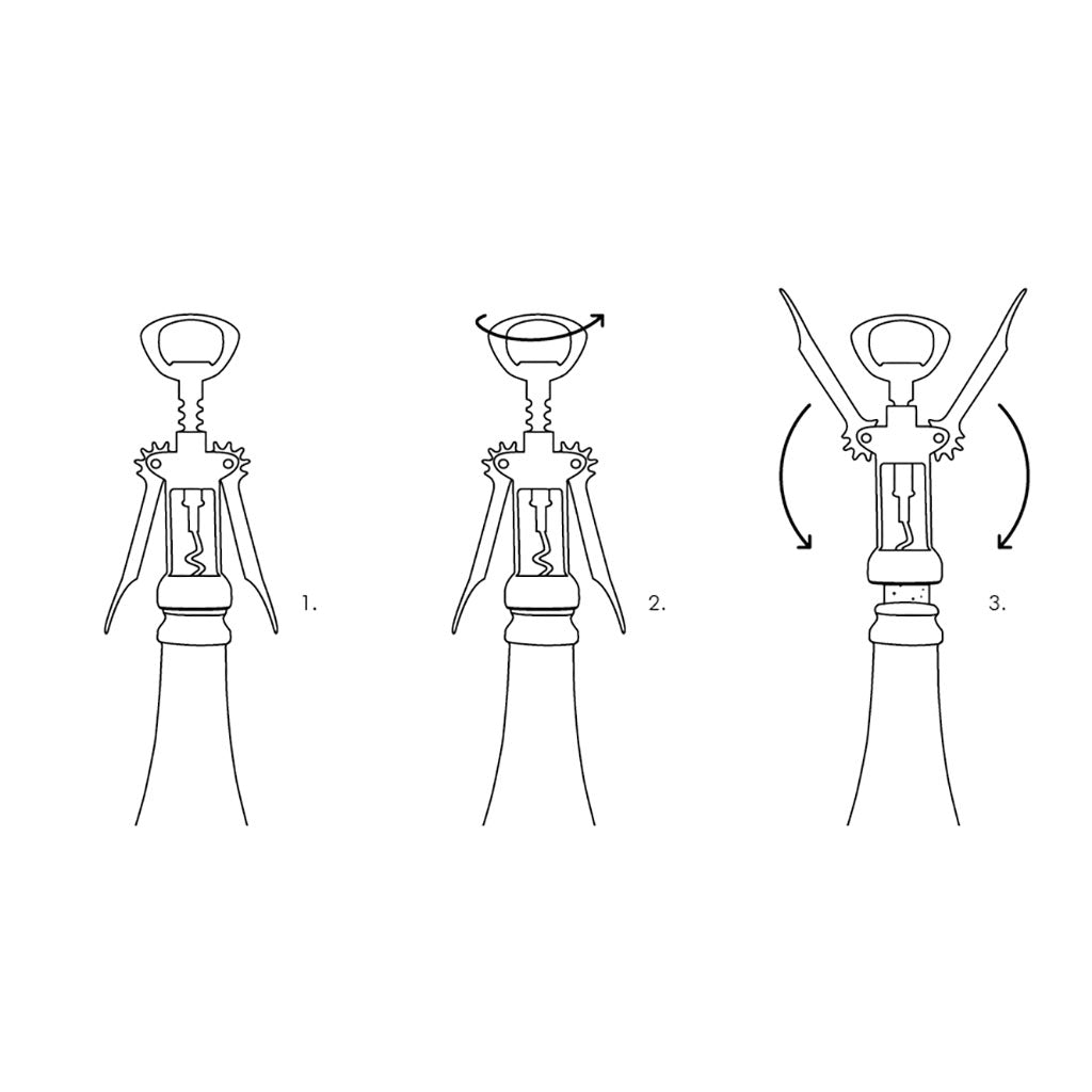 Le "de Gaulle" Winged Double - Lever Corkscrew Boston General Store