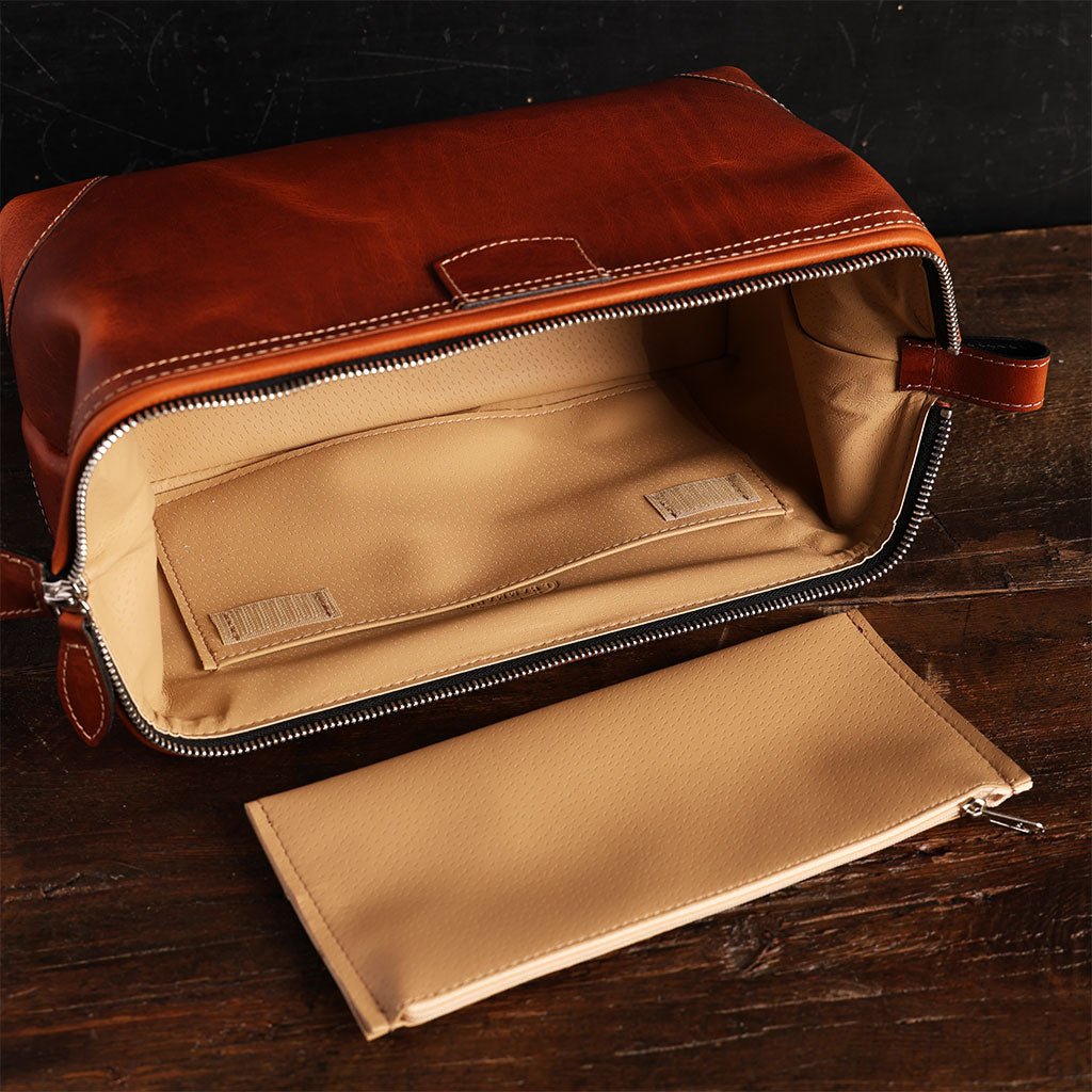 Leather Framed Dopp Kit Boston General Store