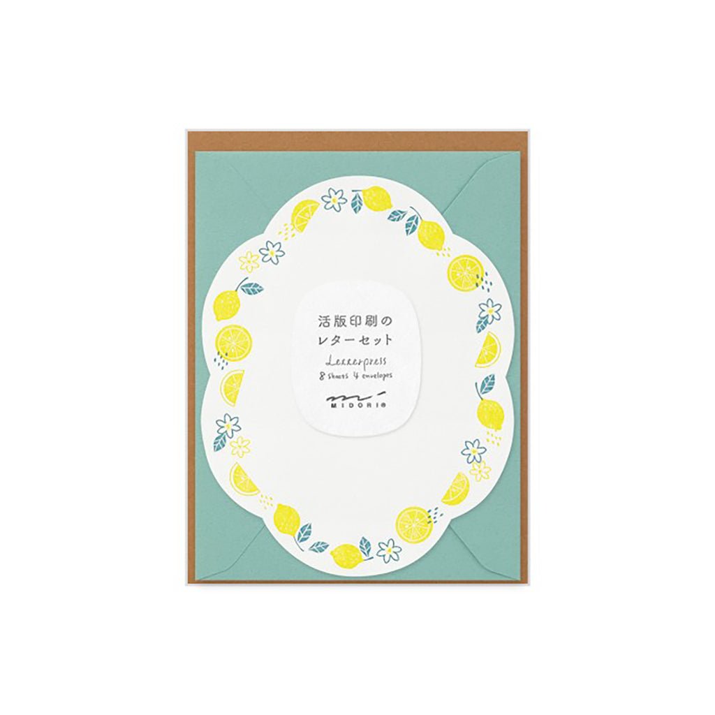 Letterpress Die - Cut Letter Set Lemon Boston General Store