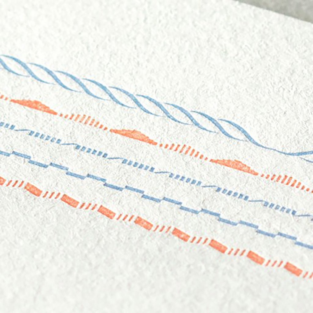 Letterpress Letter Set Blue Frame at Boston General Store