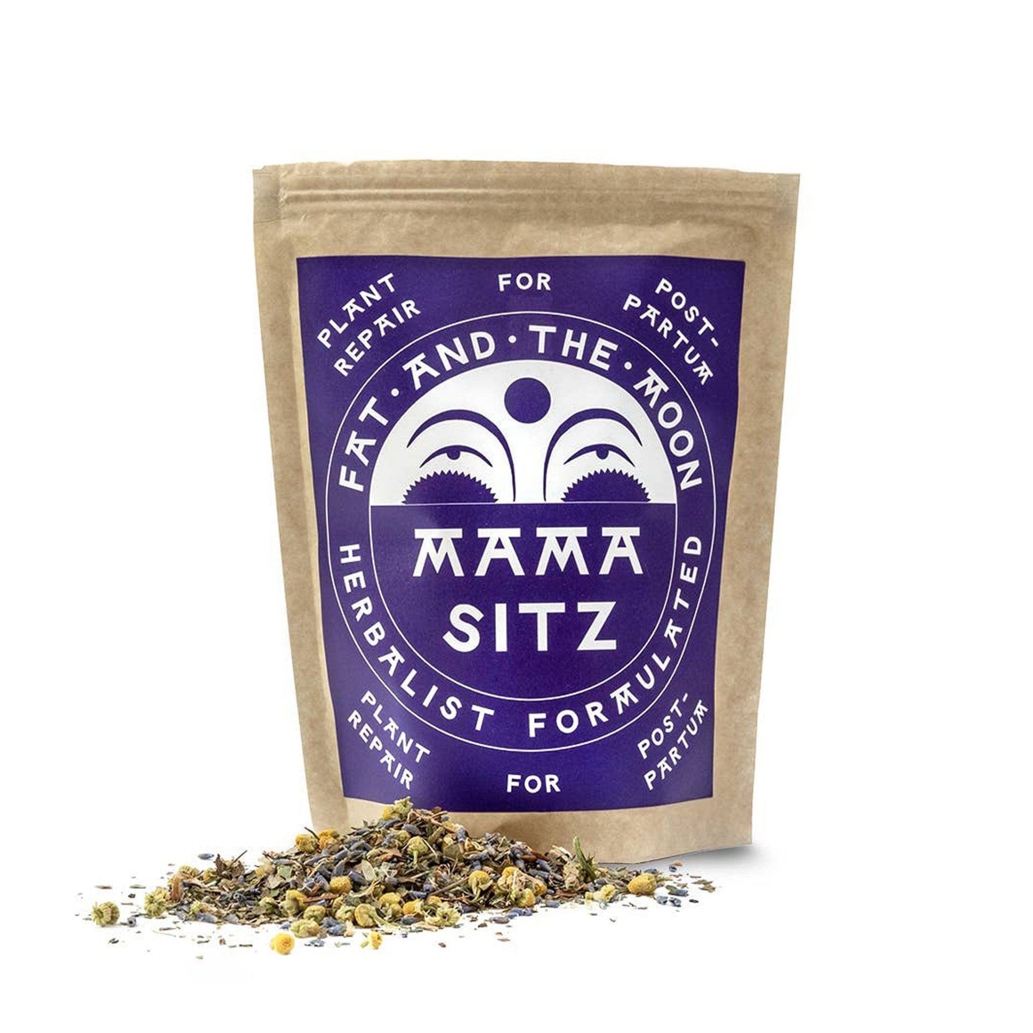 Package of Mama Sitz on white background