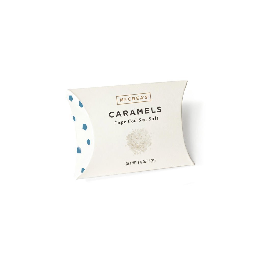 Pillow box of Cape Cod sea salt caramels.