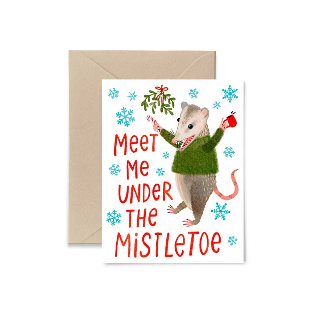 Meet Me Under The Mistletoe Card Boston General Store