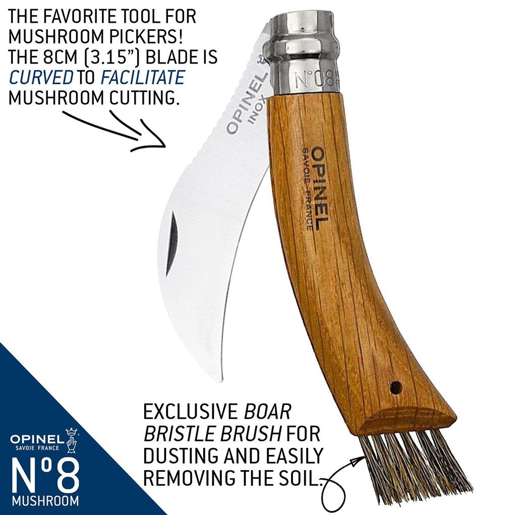 No. 8 Mushroom Knife + Sheath Gift Box Boston General Store