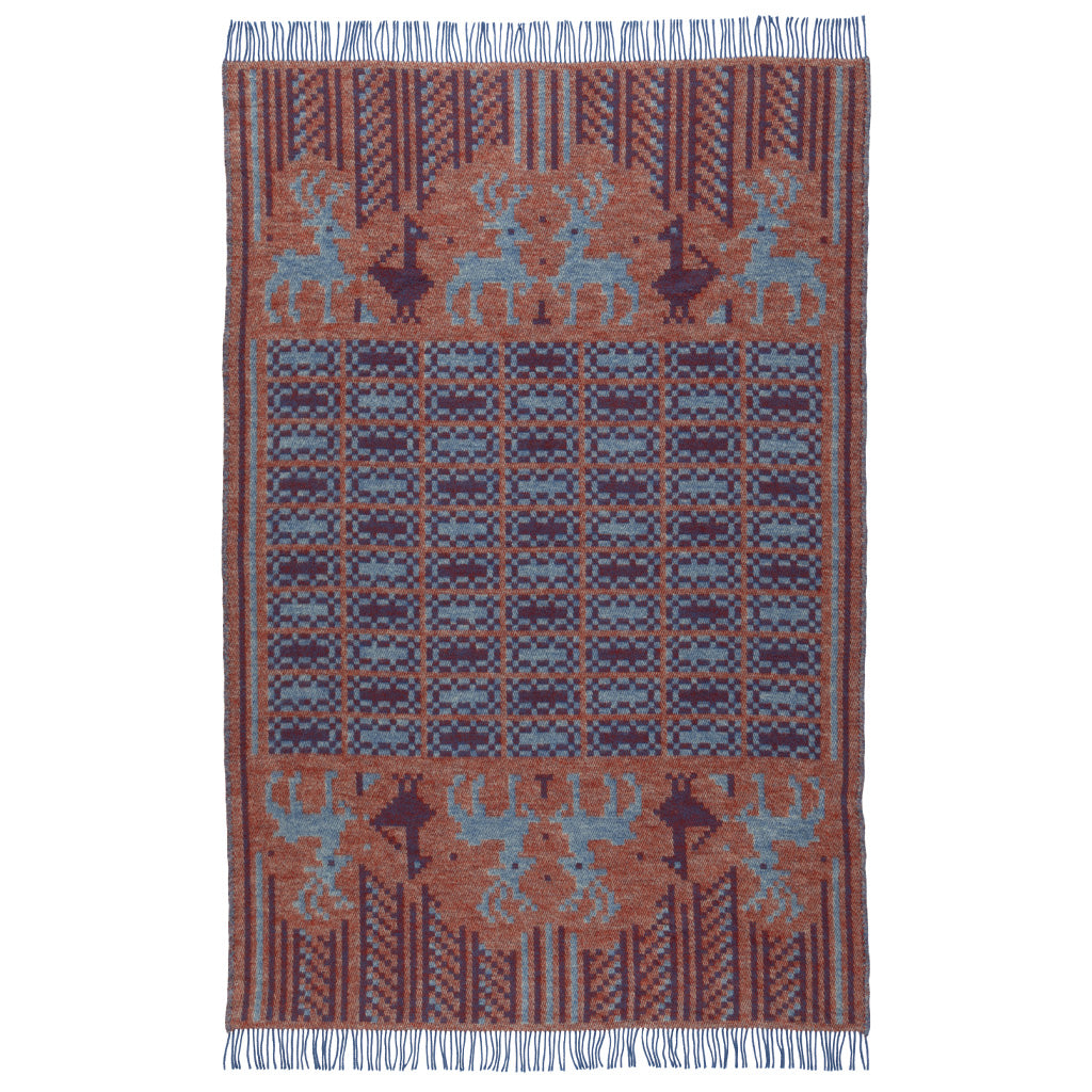 Back side of wool Scania Marta blanket.
