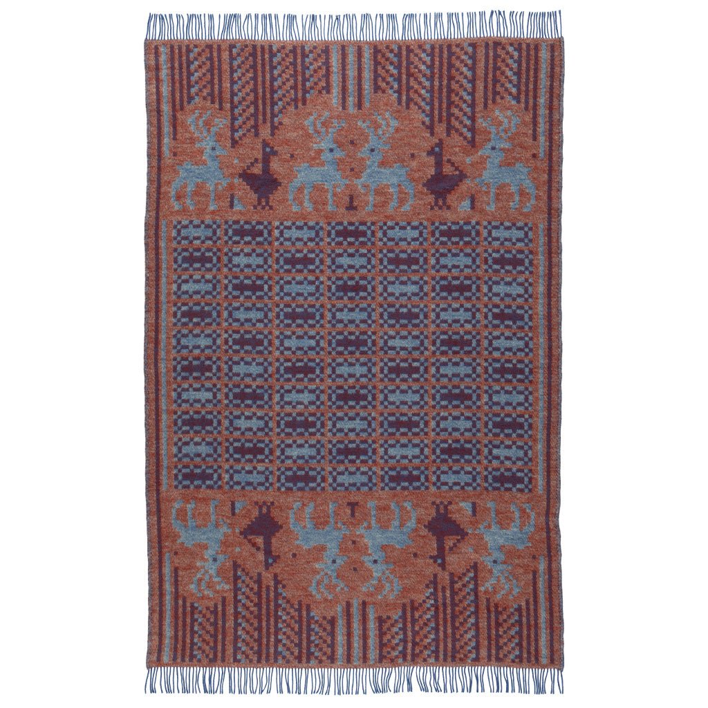 Back side of wool Scania Marta blanket.
