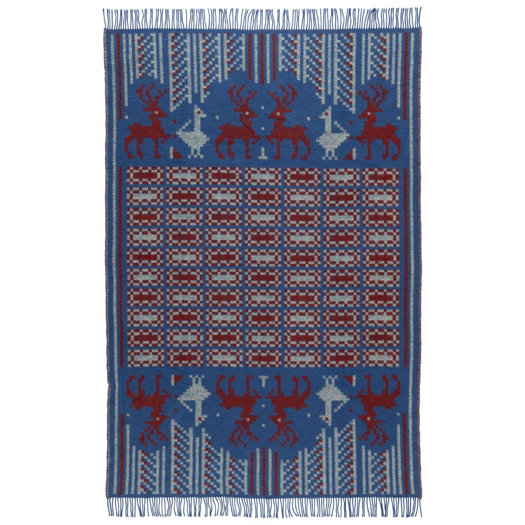Front side of wool Scania Marta blanket.