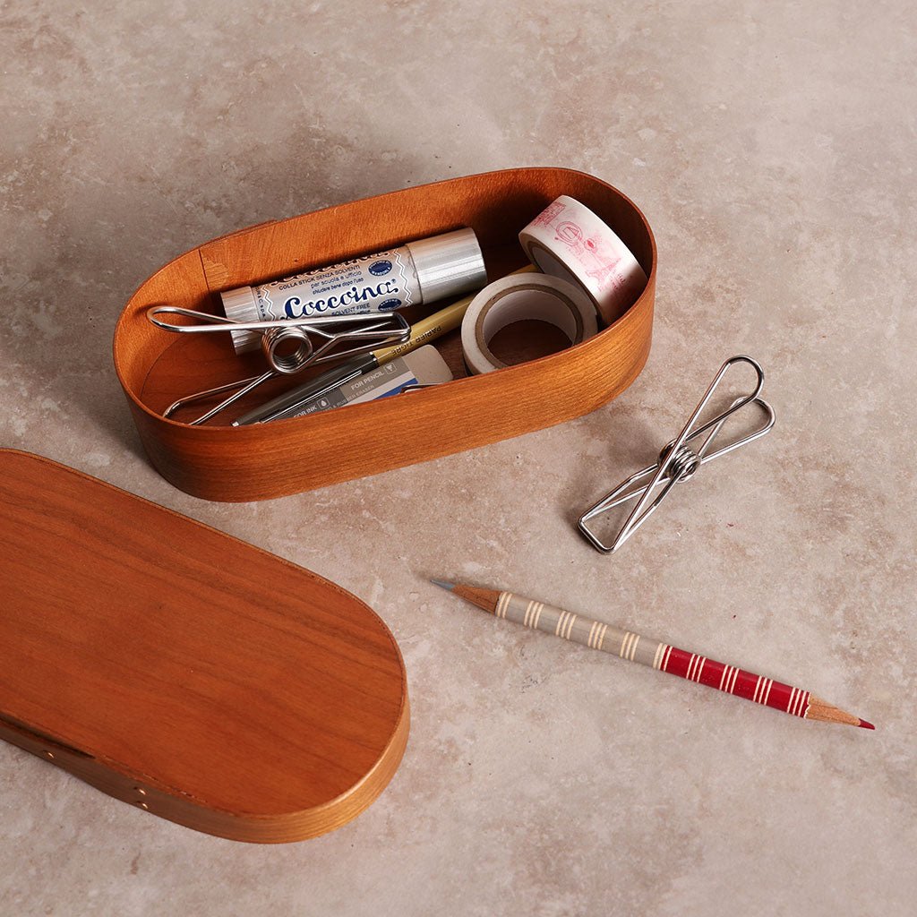 Oval Wood Eyeglass Case Boston General Store