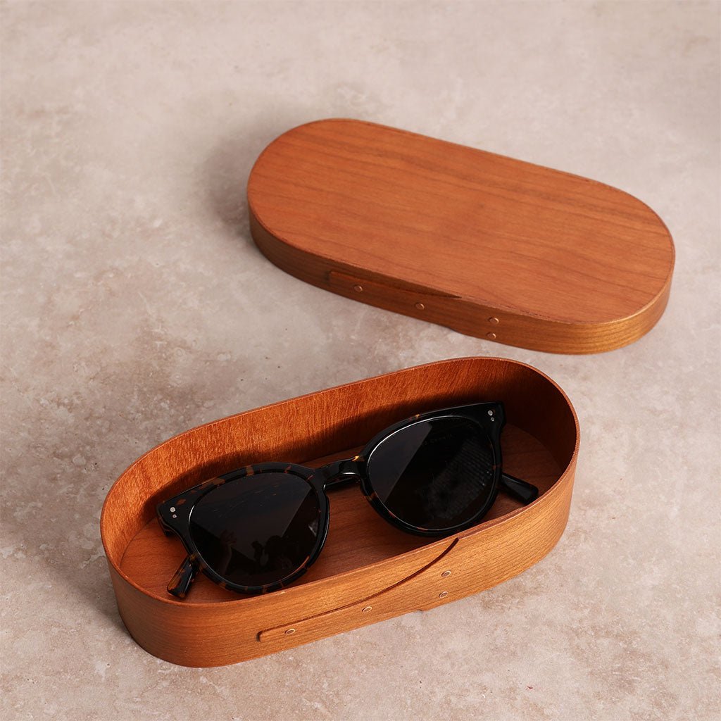 Oval Wood Eyeglass Case Boston General Store