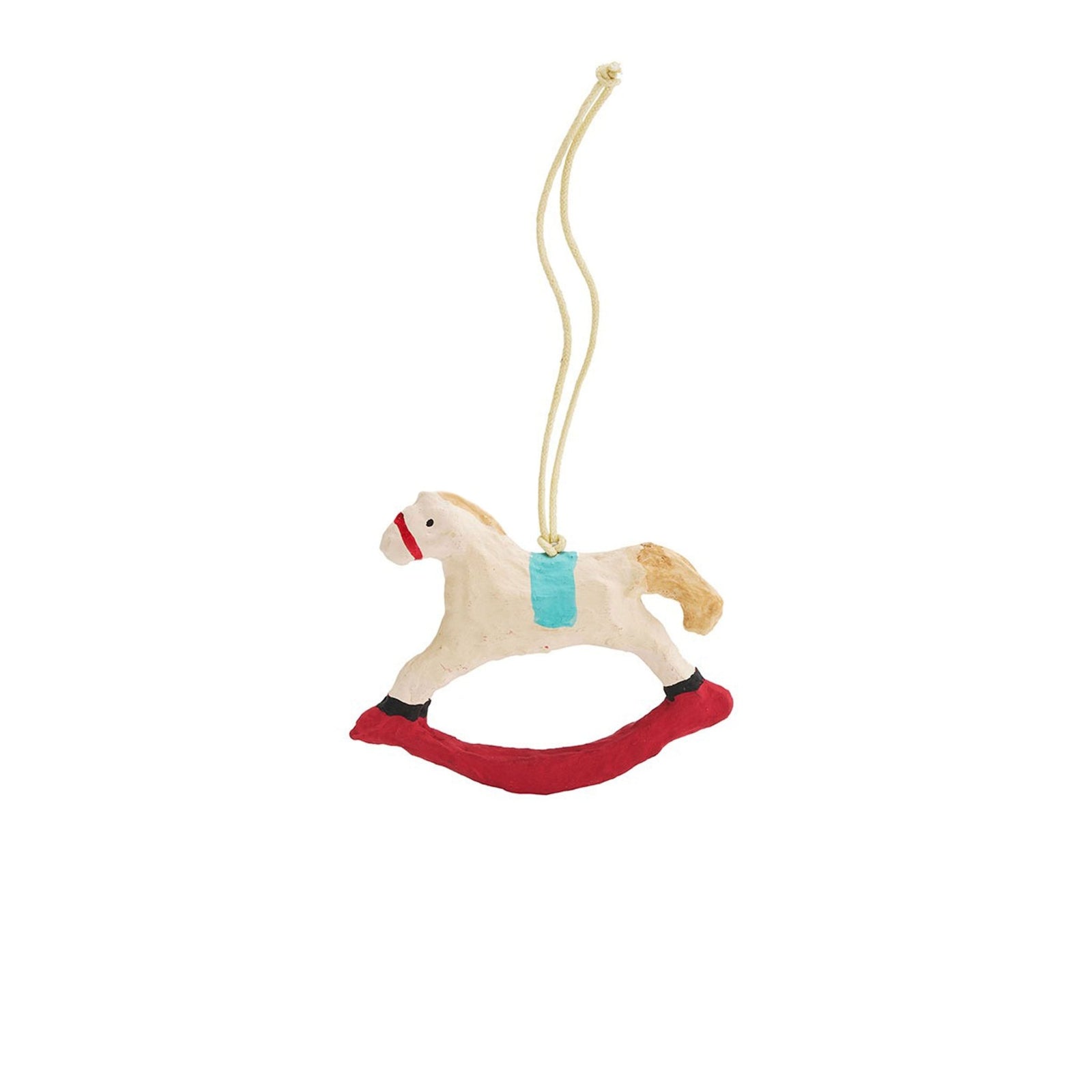 Paper Mache Rocking Horse Ornament Boston General Store