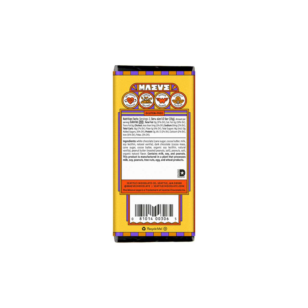 Peanut Butter - Fly Truffle Chocolate Bar Boston General Store