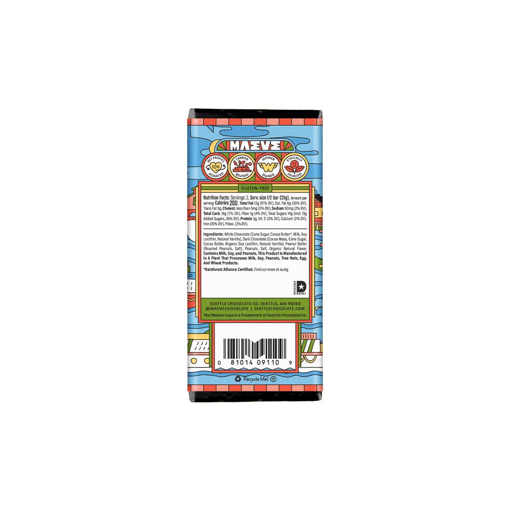 Peanut Butter Roast Truffle Chocolate Bar Boston General Store