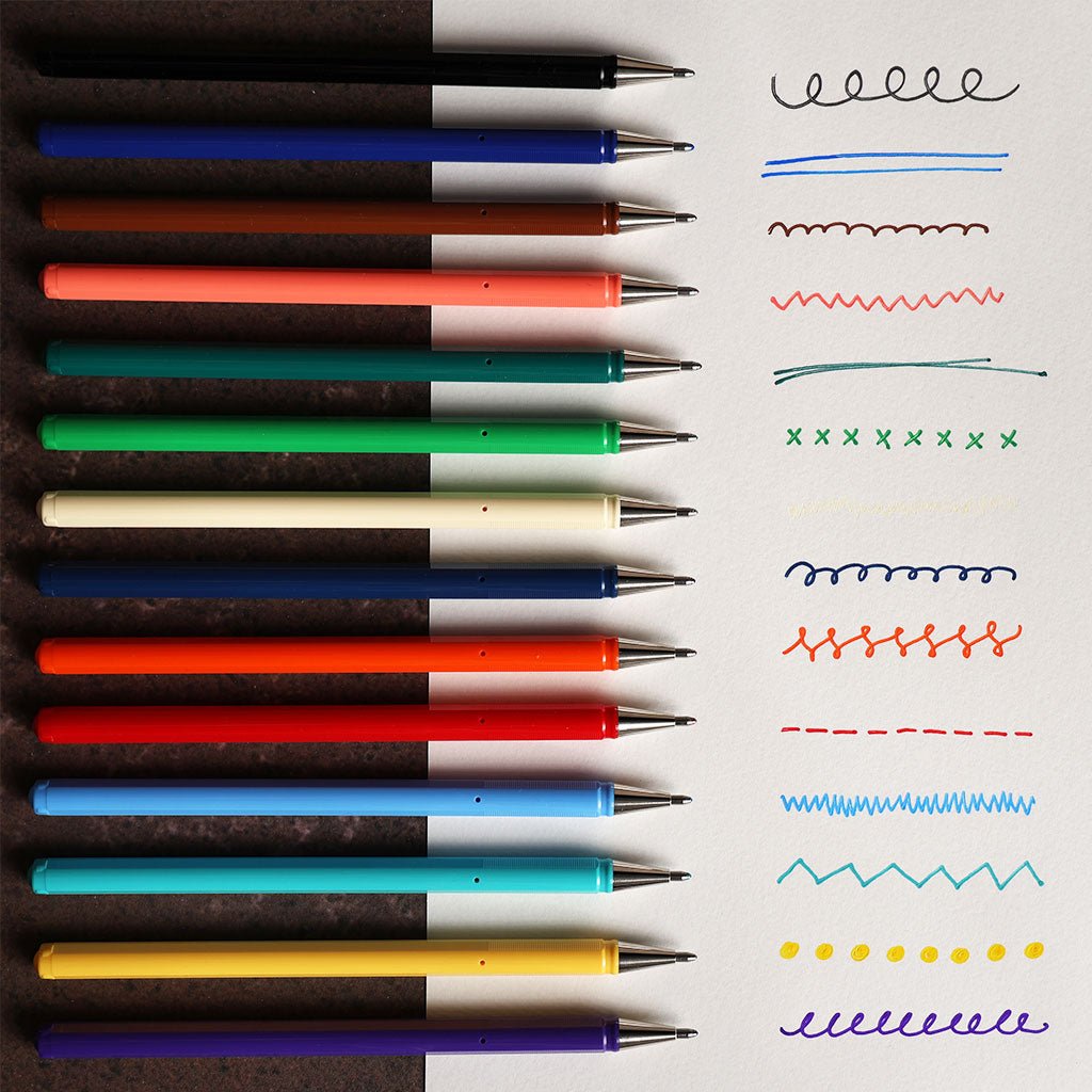 Pentel Mattehop Gel Pen - Complete Set of 21 Boston General Store