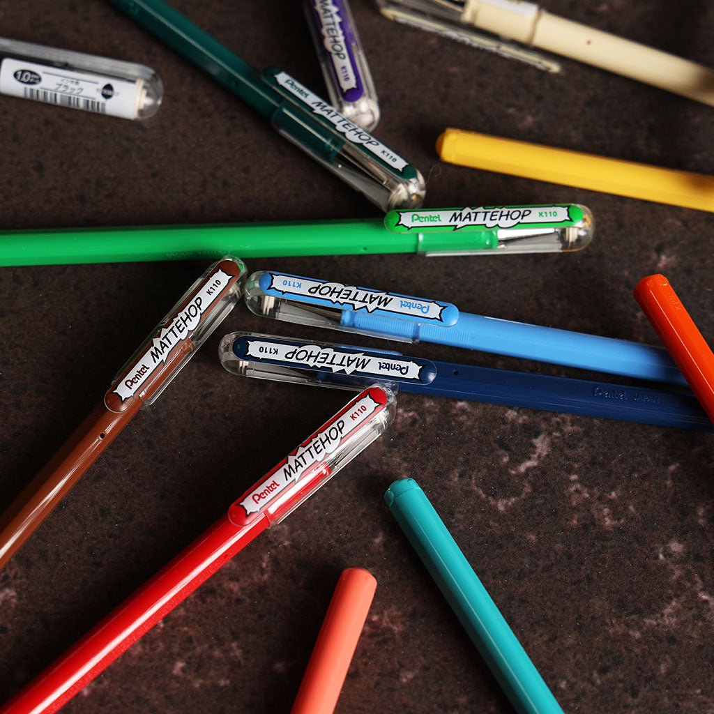 Pentel Mattehop Gel Pen - Complete Set of 21 Boston General Store