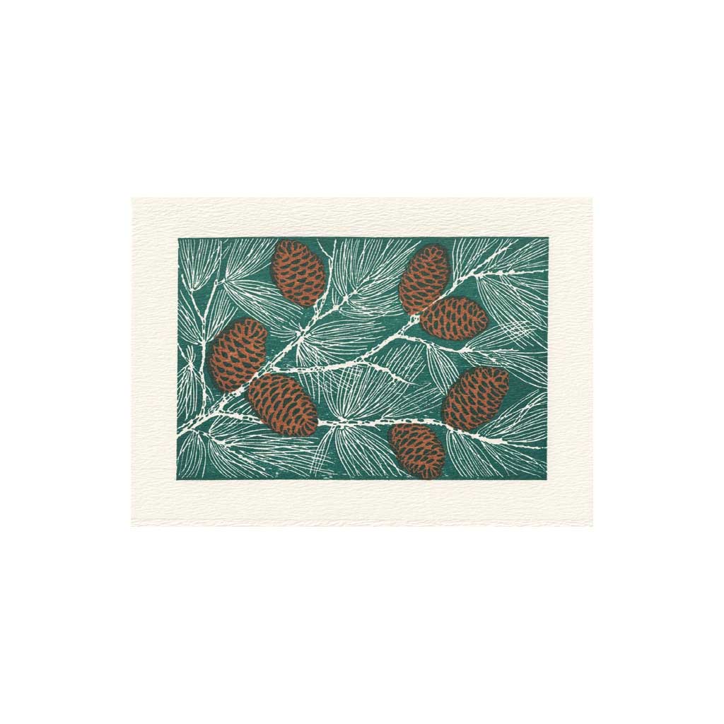 Pinecones Holiday Greeting Card Boston General Store