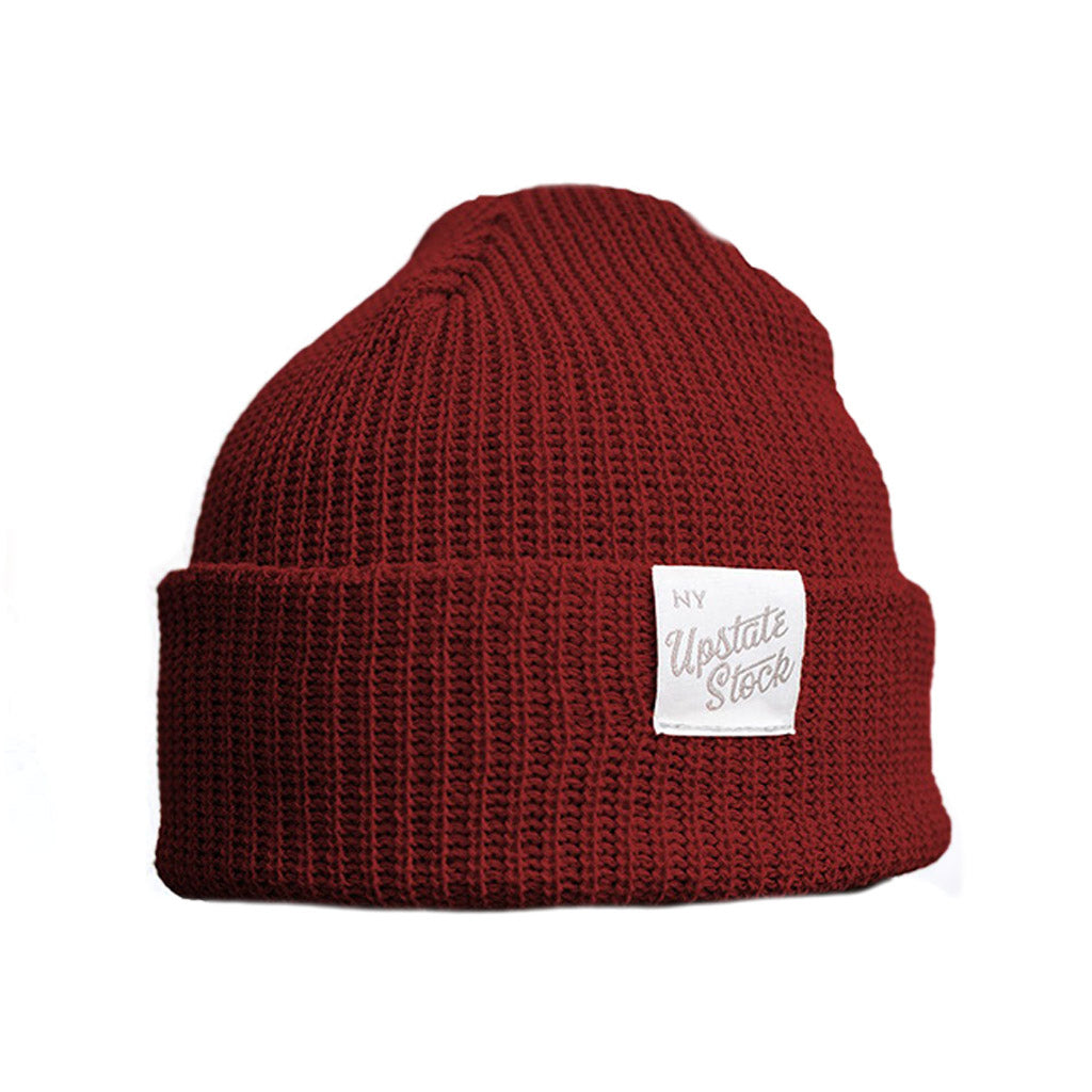 100% Eco-Cotton Watchcap Pomegranate   at Boston General Store