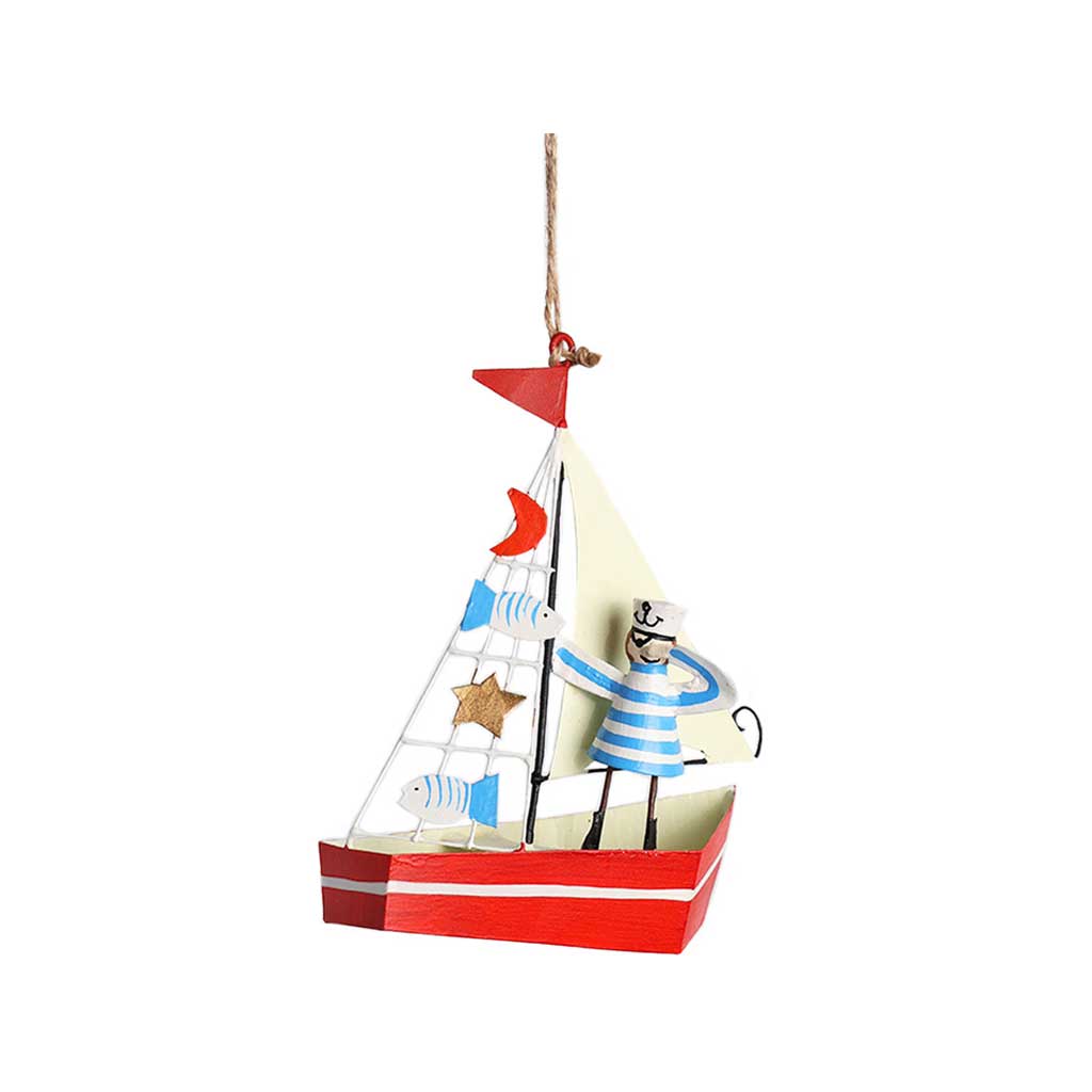 Sailor on Sailboat Ornament Boston General Store