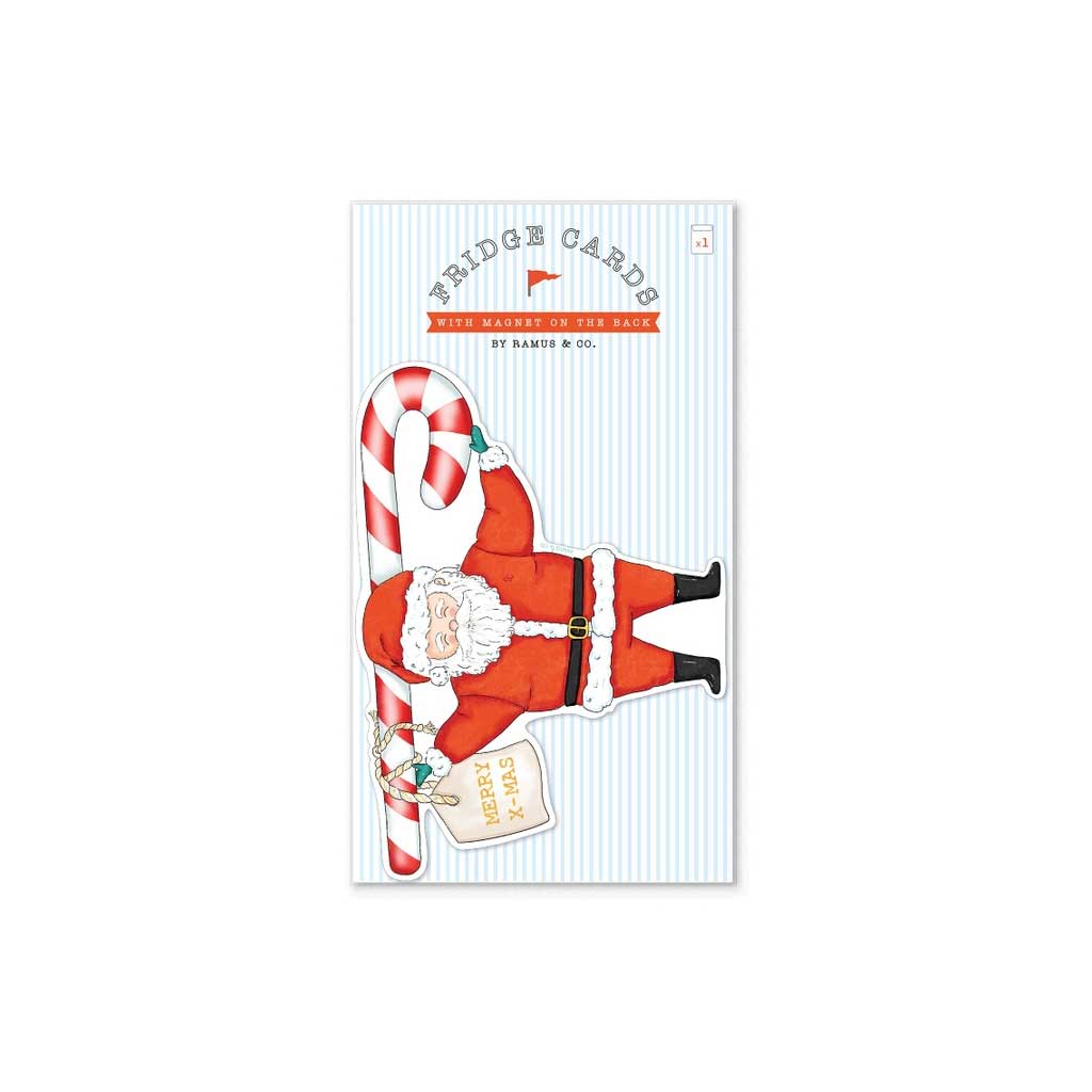 Santa Candy Cane Fridge Card Boston General Store