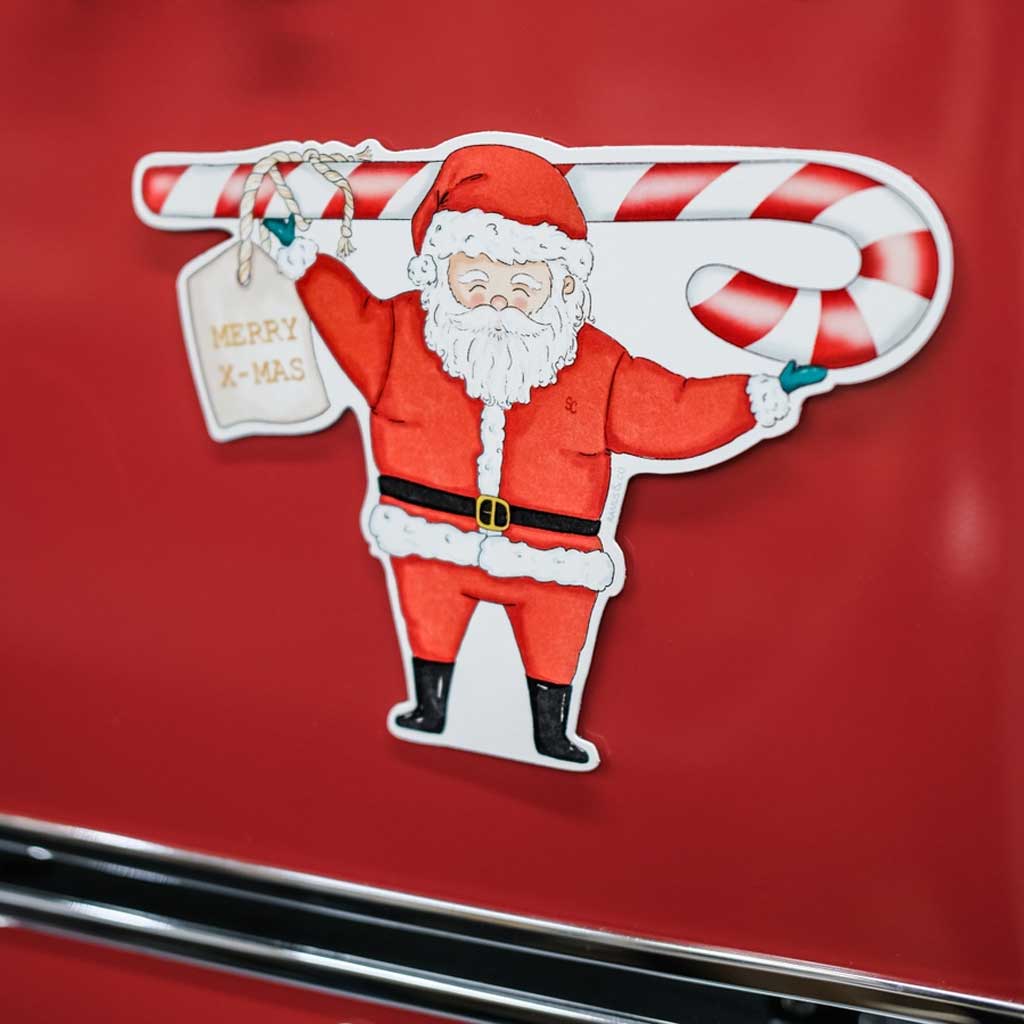 Santa Candy Cane Fridge Card Boston General Store