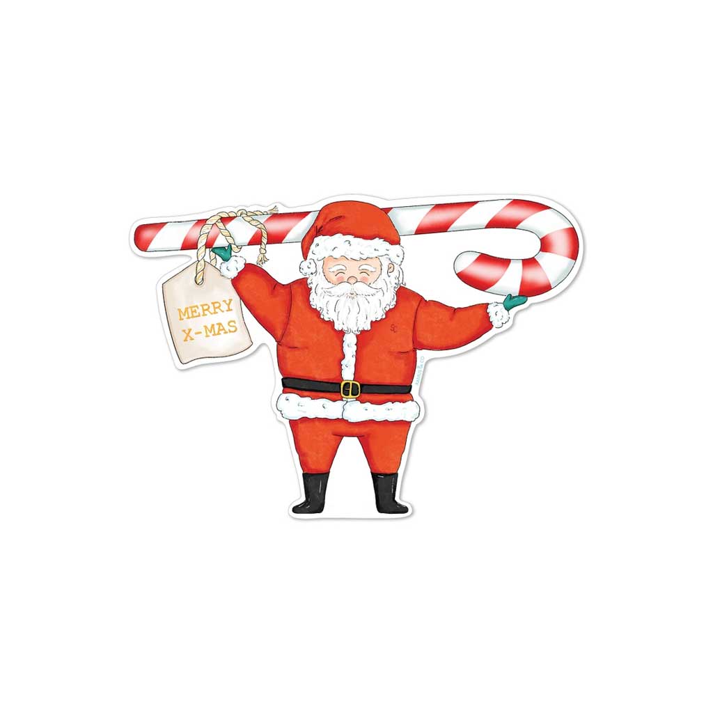 Santa Candy Cane Fridge Card Boston General Store