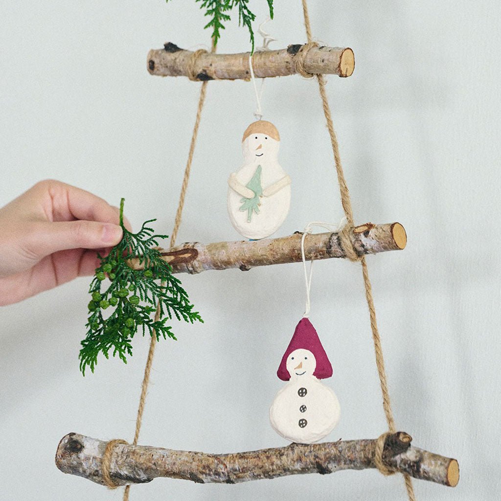 Snowman Holiday Ornaments, Set of 2 Boston General Store