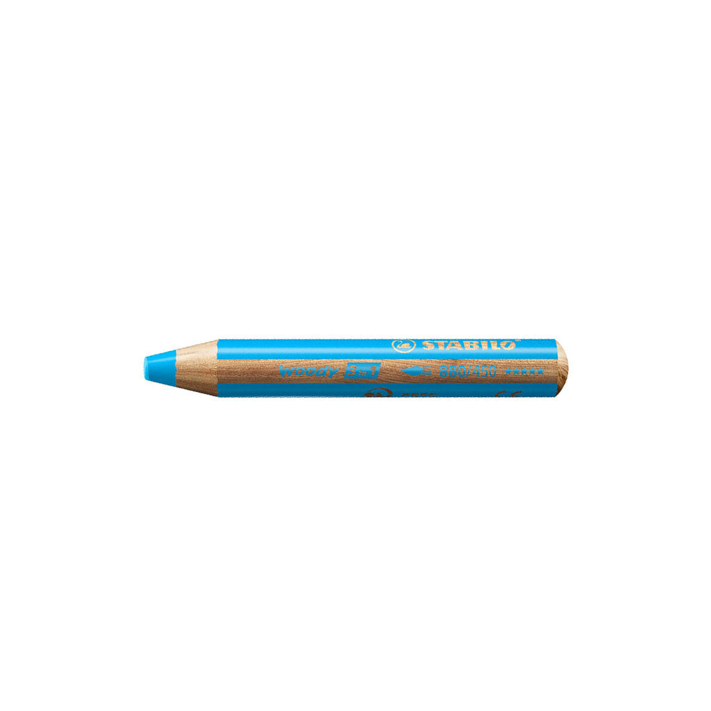 Stabilo Woody 3-in-1 Pencils Cyan Blue 450   at Boston General Store